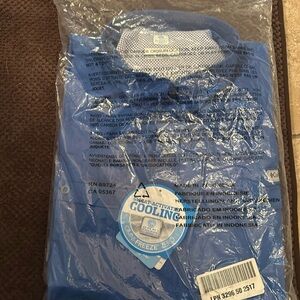 NWT in plastic Columbia long sleeve men’s xl blue Omni freeze zero shirt spf50
